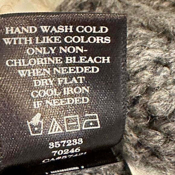 Ann Taylor Ribbed Dark Gray Wool Blend Turtleneck Sweater NWT - Picture 4 of 8